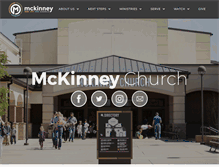 Tablet Screenshot of mckinneychurch.com